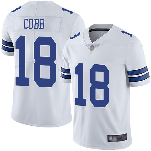 Men Dallas Cowboys Limited White Randall Cobb Road 18 Vapor Untouchable NFL Jersey